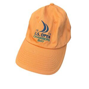 2015 U.S. Open Chambers Bay Orange Adjustable Hat With USGA Member Embroidery